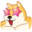 🤩 emoji Doge Telegram sticker 6 of 35