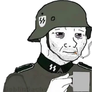 😞 emoji Wojak Telegram sticker 16 of 21