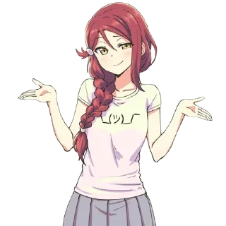 🤷‍♂ emoji Набор сенпая Telegram sticker 24 of 120
