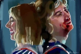 🤪 emoji Робин и мамочка Стив Telegram sticker 8 of 16