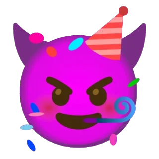 🥳 emoji 😈😈😈 Telegram sticker 6 of 30