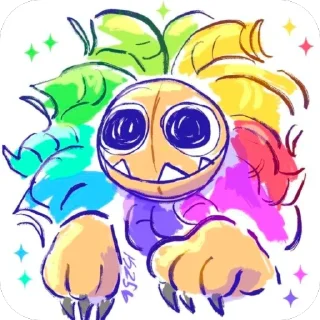🫥 emoji 𝒀𝑨𝑹𝑵𝑨𝑩𝒀 ^_^ @SPoppyPlaytime Telegram sticker 19 of 32