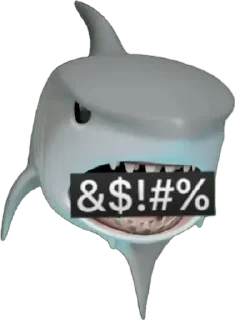 🦈 emoji shark emoji Telegram sticker 8 of 10