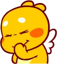😀 emoji QooBee Agapi :: @line_stickers Telegram sticker 22 of 40