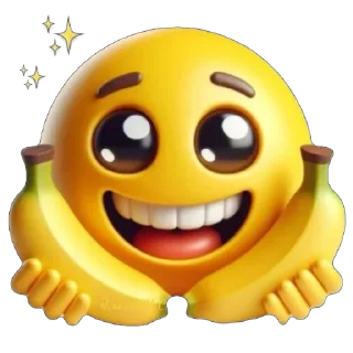 🍌 emoji красивые смайлики Telegram sticker 17 of 74