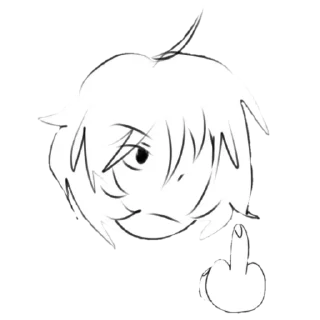🖕 emoji Маша Telegram sticker 15 of 55