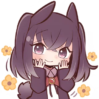 ☺️ emoji Чёрная зайка @Nyasticks Telegram sticker 21 of 41