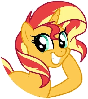 😊 emoji Sunset Shimmer ➩ @Earth928B Telegram sticker 21 of 25