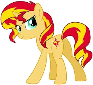 😏 emoji Sunset Shimmer ➩ @Earth928B Telegram sticker 23 of 25