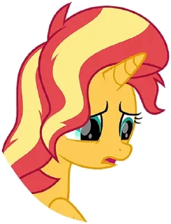 😥 emoji Sunset Shimmer ➩ @Earth928B Telegram sticker 9 of 25