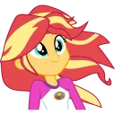 🙂 emoji Human Sunset Shimmer Telegram sticker 18 of 40