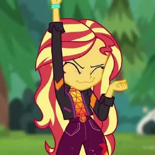 😜 emoji Sunset Shimmer Telegram sticker 2 of 117