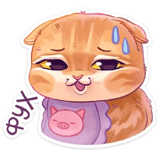 😅 emoji Котик Telegram sticker 10 of 47