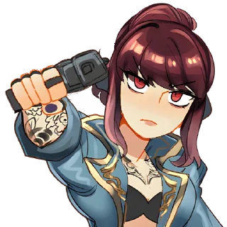 😎 emoji Барри-тян @Nyasticks Telegram sticker 15 of 17