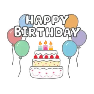 🎂 emoji Happy Birthday @stickersb2b Telegram sticker 11 of 35
