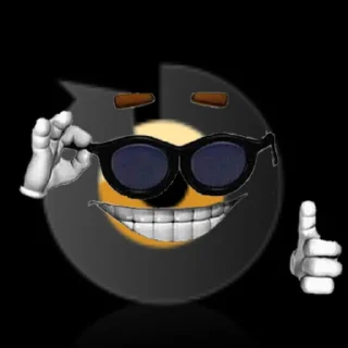 😎 emoji D language Telegram sticker 6 of 7
