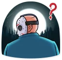 🤨 emoji Jason Voorhees Telegram sticker 14 of 30