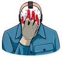 🤦‍♂️ emoji Jason Voorhees Telegram sticker 17 of 30