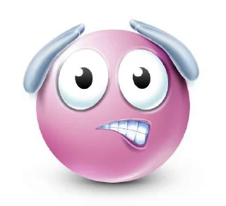 Sticker from Pink emoji face