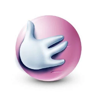 Sticker from Pink emoji face