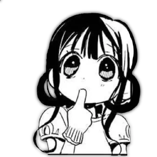 😶 emoji Aoi Akane by @kawaii_potat0 Telegram sticker 12 of 113