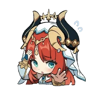 🌊 emoji Genshin impact Nilou @T11yvat Telegram sticker 1 of 13