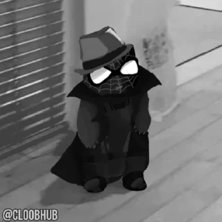 🐱 emoji @CLOOBHUB ⌥ SPIDER-VERSE ЧЕЛОВЕК-ПАУК СТИКЕРЫ ТГ Telegram sticker 6 of 25