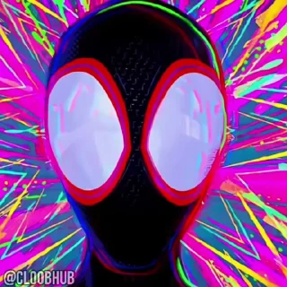 🤯 emoji @CLOOBHUB ⌥ SPIDER-VERSE ЧЕЛОВЕК-ПАУК СТИКЕРЫ ТГ Telegram sticker 24 of 25