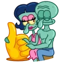 Sticker from Squidward & Squilvia