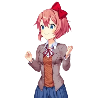 🙃 emoji Doki doki literature club Telegram sticker 2 of 41