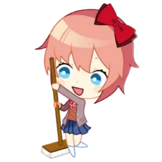 🧹 emoji Doki doki literature club Telegram sticker 8 of 41