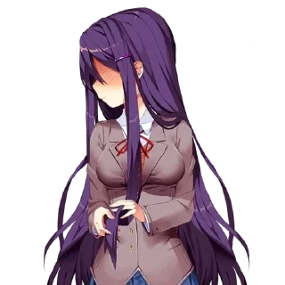 😳 emoji Doki doki literature club Telegram sticker 21 of 41