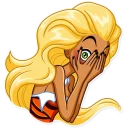 🙈 emoji Wild Woman Telegram sticker 13 of 35