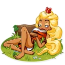 😑 emoji Wild Woman Telegram sticker 12 of 35