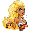 🙄 emoji Wild Woman Telegram sticker 17 of 35