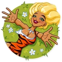 🤗 emoji Wild Woman Telegram sticker 6 of 35