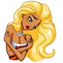 😞 emoji Wild Woman Telegram sticker 18 of 35