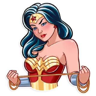 😠 emoji Wonder Woman Telegram sticker 21 of 25