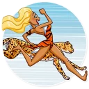 🏃‍♀️ emoji Wild Woman Telegram sticker 19 of 35