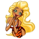 🙏 emoji Wild Woman Telegram sticker 7 of 35