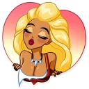 💋 emoji Wild Woman Telegram sticker 8 of 35
