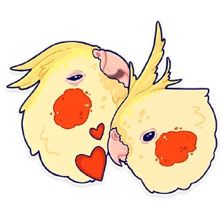 ❤️ emoji ПАПУГИ by @kotypic Telegram sticker 20 of 21