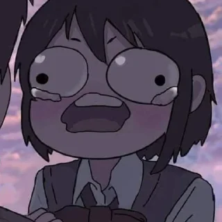😢 emoji Аниме Telegram sticker 16 of 111