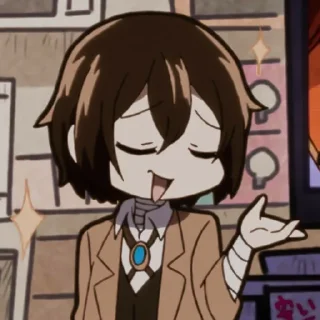 ☠️ emoji Dazai Osamu Telegram sticker 17 of 30