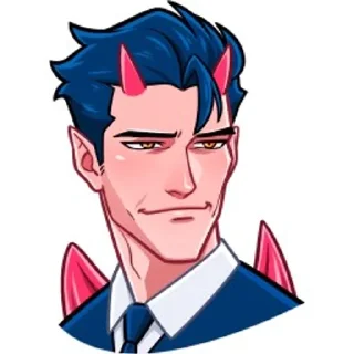 😑 emoji Дьявол и Дьяволица Telegram sticker 11 of 48