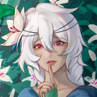 🌸 emoji white lily cookie Telegram sticker 12 of 86