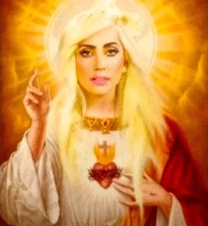 Sticker from lady gaga