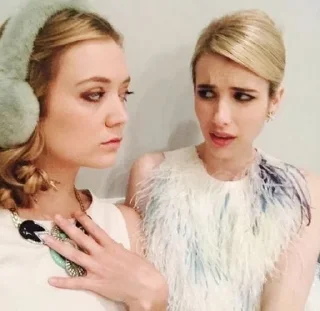 🙁 emoji Emma Roberts Telegram sticker 17 of 56
