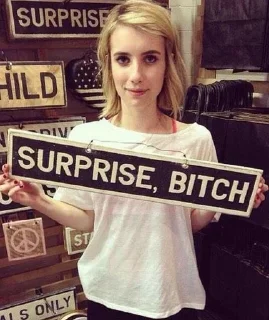 👯 emoji Emma Roberts Telegram sticker 14 of 56