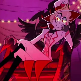 😏 emoji lucifer morninstar-hazbin hotel @Hazhell00 ➡️ @Ctikerubot Telegram sticker 23 of 59